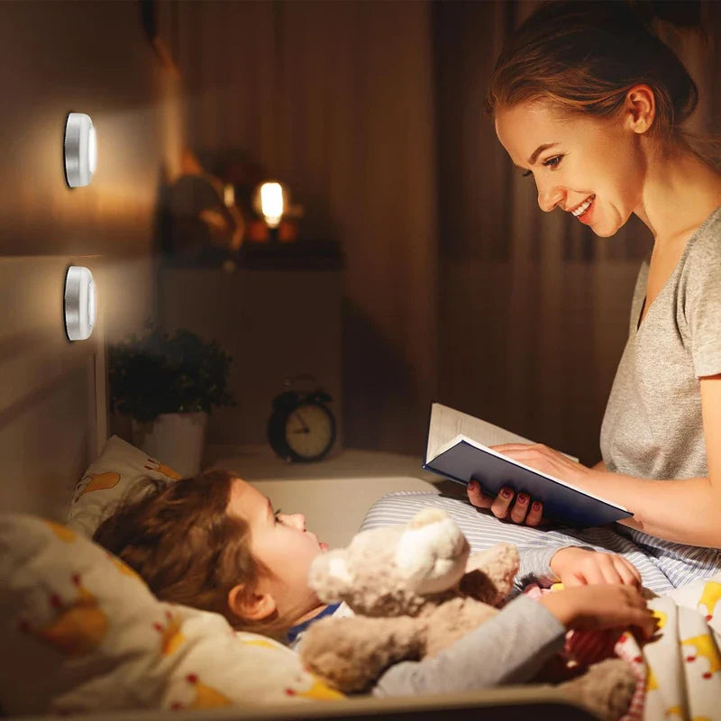 Pack of 3 LED Touch Cabinet Light – Wireless Stick On Light | Battery Operated Night Light for Kitchen, Wardrobe & Stairs