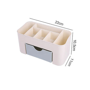 Cosmetic Organizer Box with Drawer – Makeup & Skincare Storage Holder