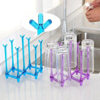 Glass Drying Stand – Plastic Cup Holder Rack | Kitchen Glass Organizer & Drain Stand