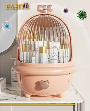 Acrylic Modern Organizer Box – Dustproof Cosmetic & Skincare Storage Case