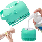 Silicone Bath Brush with Soap Dispenser – 2 in 1 Body Scrubber & Skin Massager