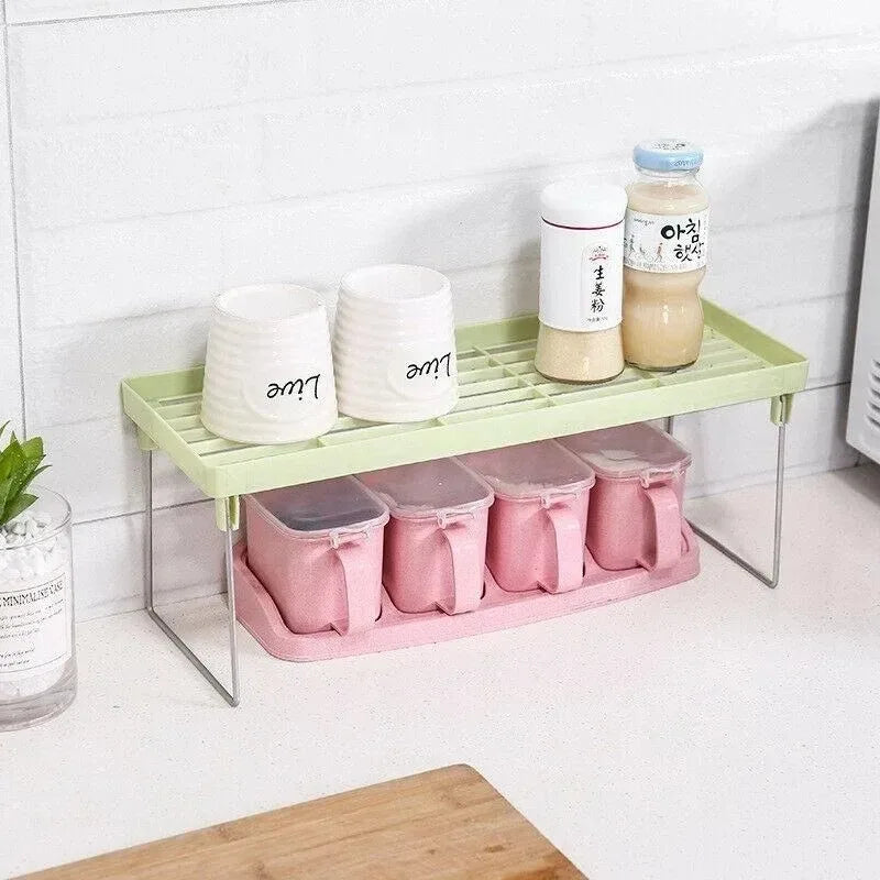 Kitchen Storage Stand Rack – Multi Purpose Shelf Organizer | Countertop Expandable Storage Stand