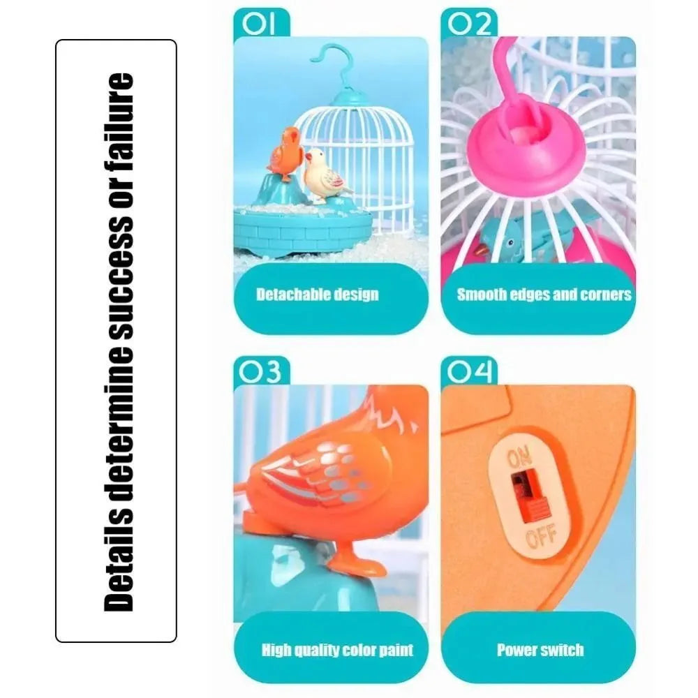 Bird Cage Toy for Kids – Musical Light-Up Bird Cage with Sound & Motion