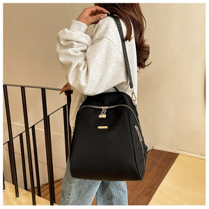 Ladies Croos Body Bag Black and Printed