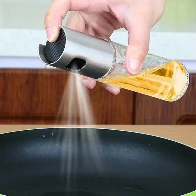 Oil Spray Bottle – Refillable Cooking Oil Sprayer | Kitchen BBQ Olive Oil Dispenser