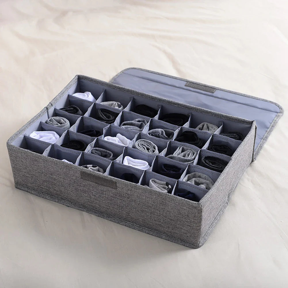Socks Organizer Box – Drawer Storage with Multiple Compartments