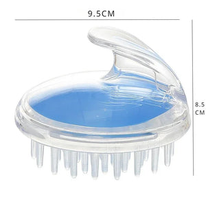 Pack of 2 Silicone Shampoo Brush – Scalp Massager & Deep Cleaning Hair Brush (Soft Grip)