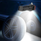 COB Auxiliary Flash Light – Rechargeable Multi-Function LED Torch with Safety Hammer & Emergency Light