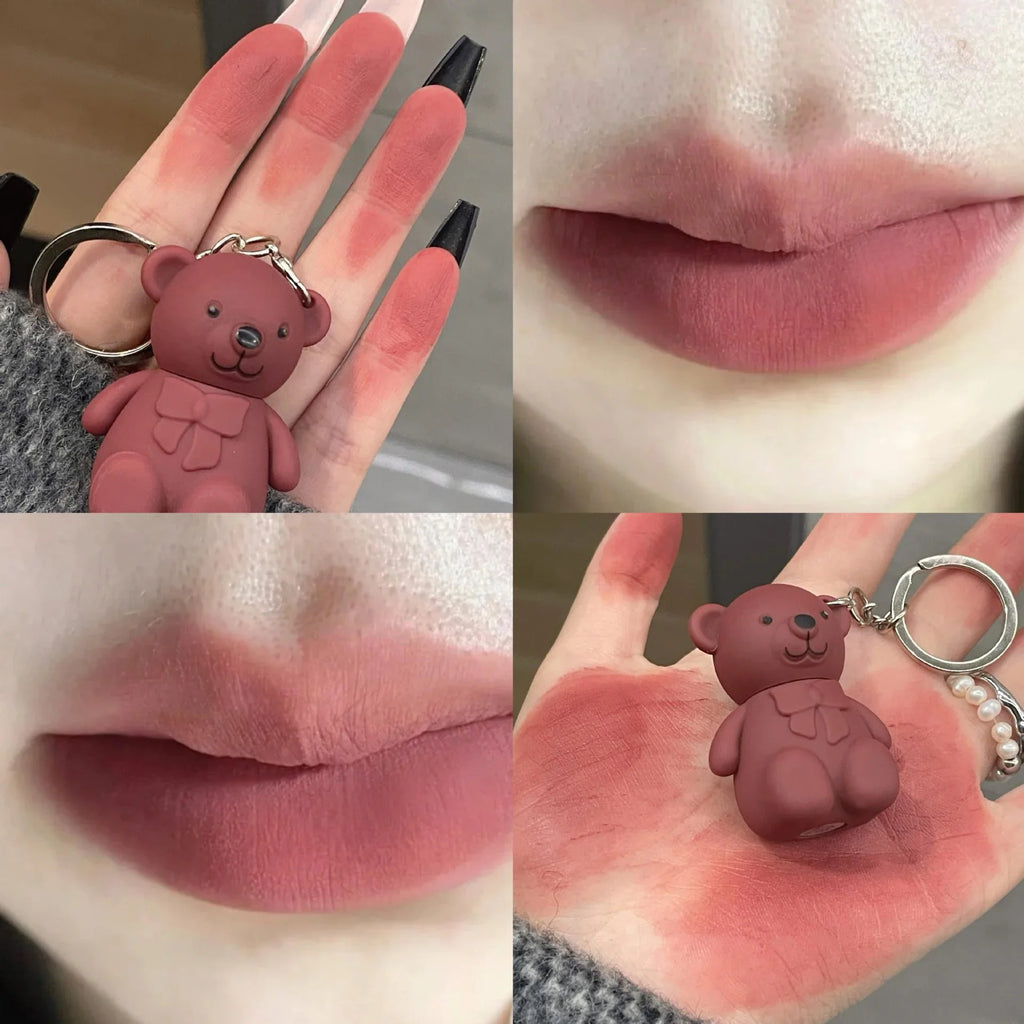 Teddy Bear Lip Gloss Pack of 6 – Cute Mini Lip Gloss Set
