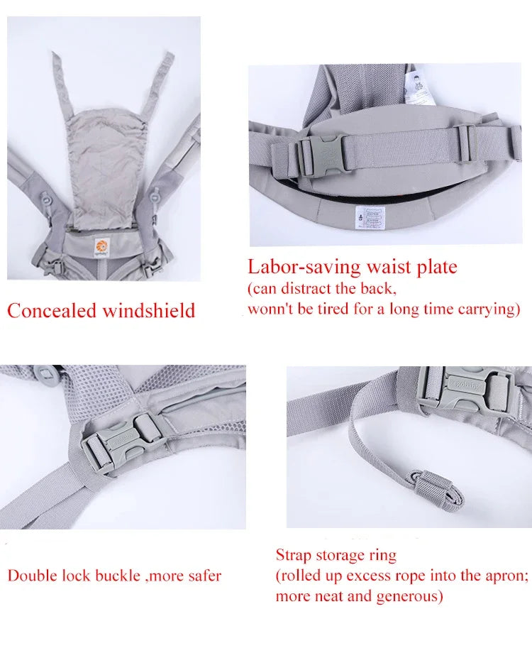 Ergonomic Baby Carrier | Adjustable Newborn to Toddler Carrying Backpack
