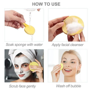 Beauty Magic Puff – Multi-Purpose Makeup Sponge & Face Cleansing Puff Set