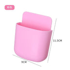 Pack of 2 Wall Mounted U Mobile Holder – Multi-Purpose Storage Pocket Organizer