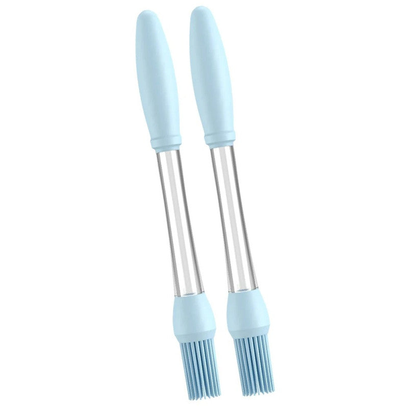 Pack of 2 Oil Push Silicone Brush – BBQ Oil Dispenser Brush for Cooking & Baking