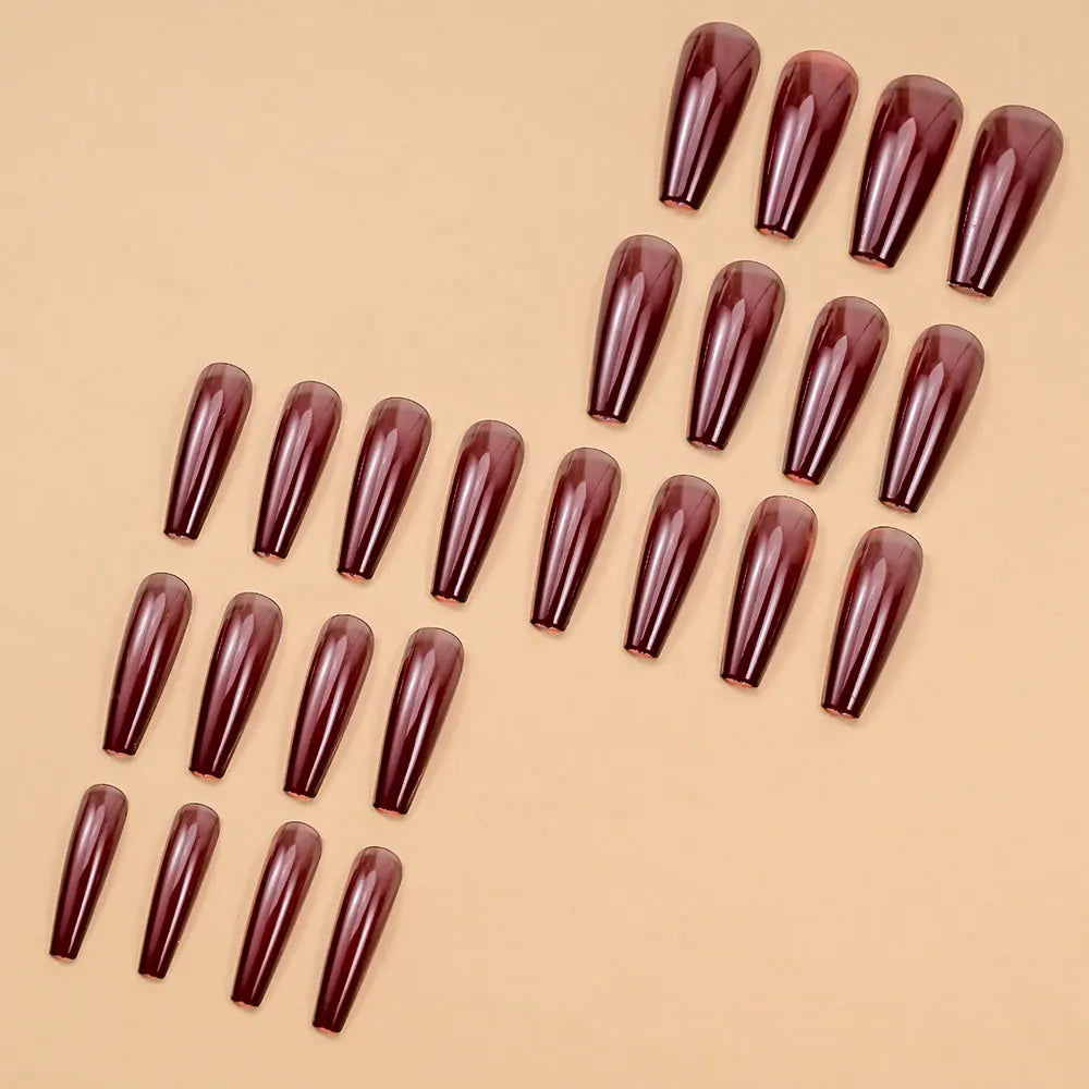 576pcs Artificial Nail Tips Set – Multi Color Long Nails Kit