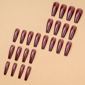 576pcs Artificial Nail Tips Set – Multi Color Long Nails Kit