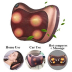 Car Pillow Massager – Electric Shiatsu Neck & Shoulder Massage Cushion with Heat
