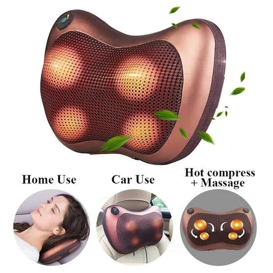 Car Pillow Massager – Electric Shiatsu Neck & Shoulder Massage Cushion with Heat