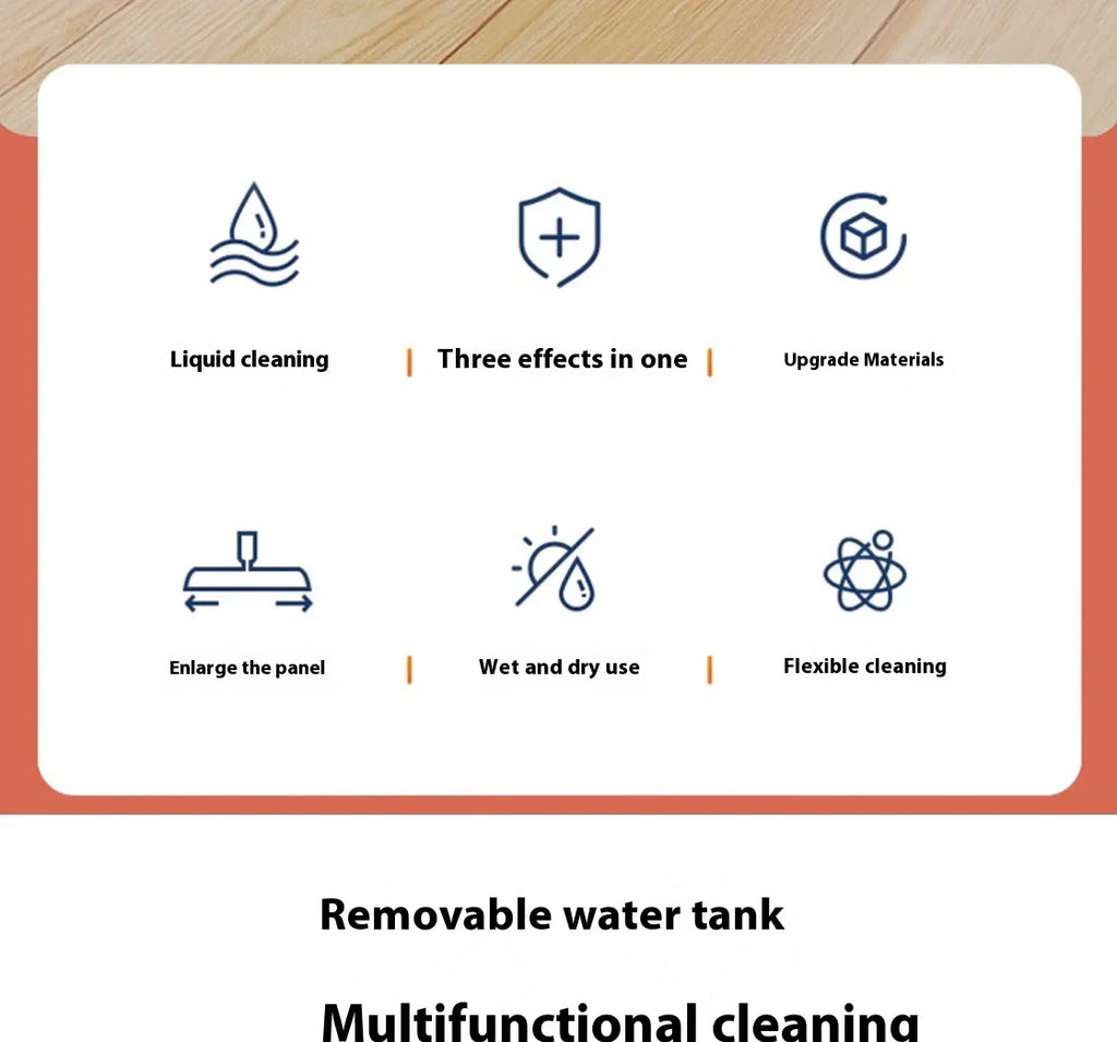 Spray Mop Aurora – Flat Floor Cleaner with Built-in Water Spray | Reusable Microfiber Mop
