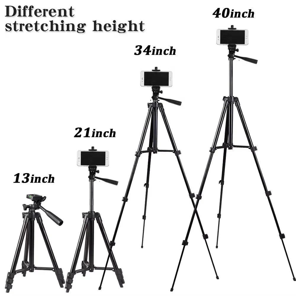 Adjustable Mobile & Camera Tripod Stand – Portable Lightweight Tripod