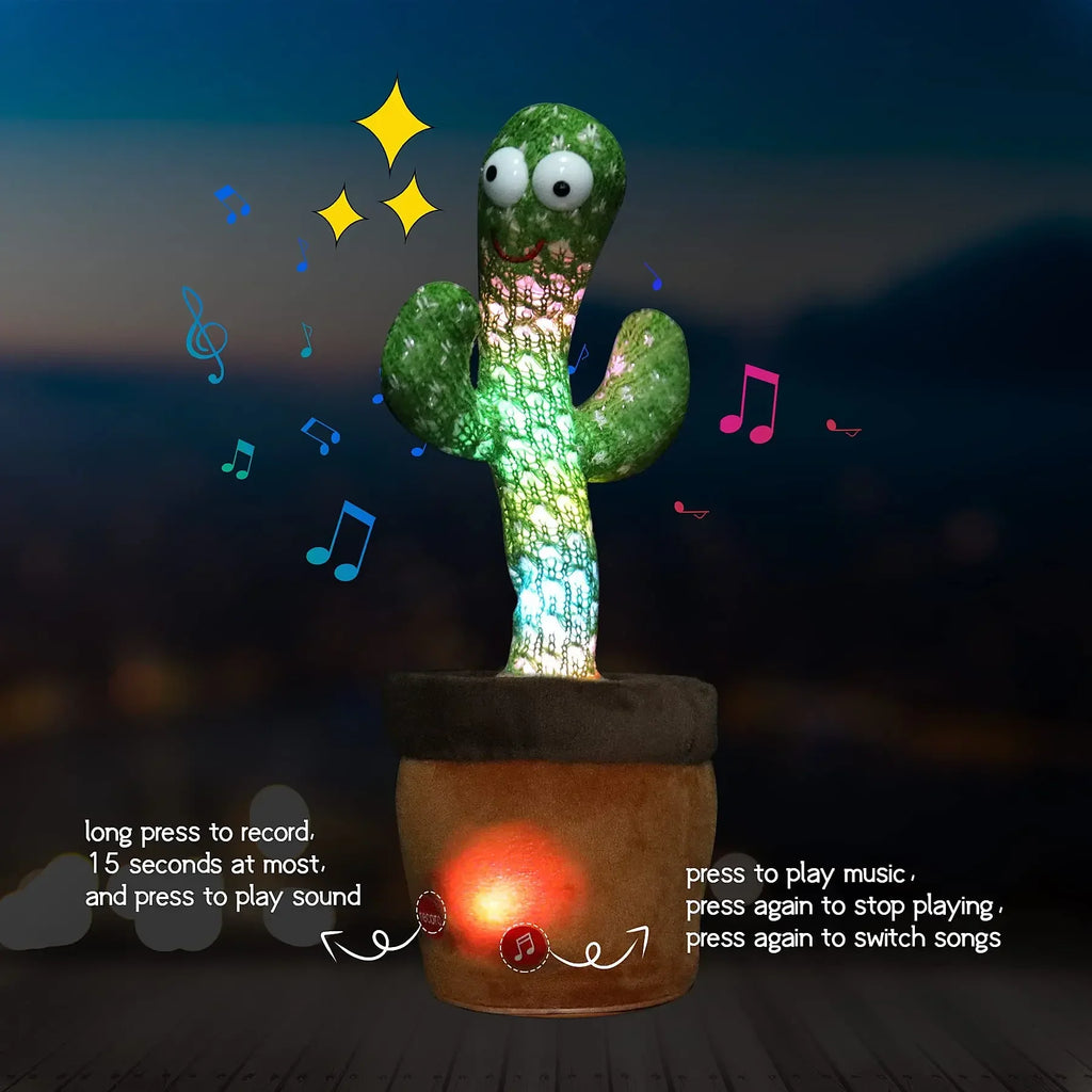 Dancing Cactus Toy for Kids – Talking, Singing & Mimicking Toy