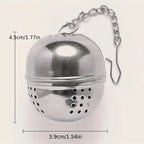 Pack of 2 Tea Ball Infuser – Stainless Steel Loose Tea Strainer | Reusable Tea Filter with Chain
