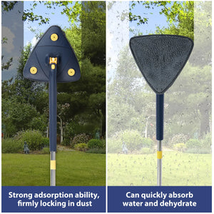 Triangle 360° Mop Refill Pad – Microfiber Replacement Head for Corner Mop