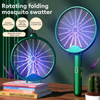 Foldable Mosquito Killer Racket with UV Light – Rechargeable Electric Swatter