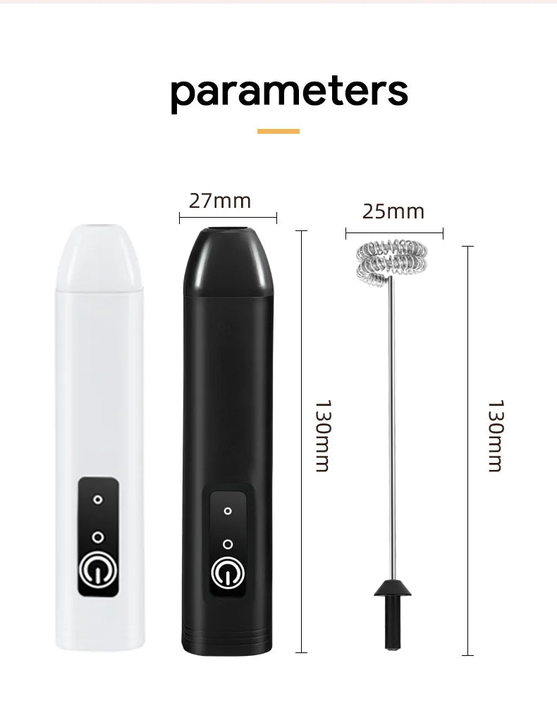 Rechargeable Coffee Beater – Electric Milk Frother | Double Loop