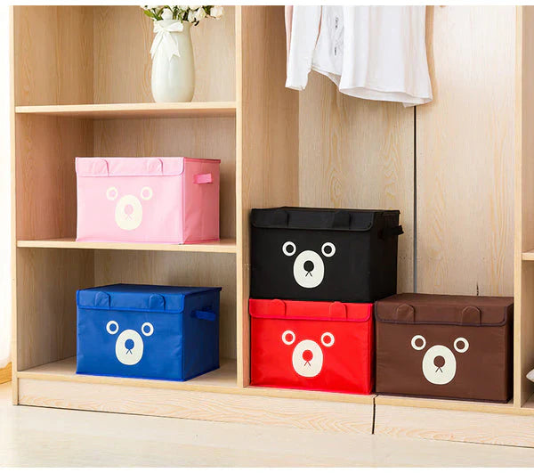 Pack of 2 Panda Storage Box – Foldable Clothes & Toy Organizer with Lid
