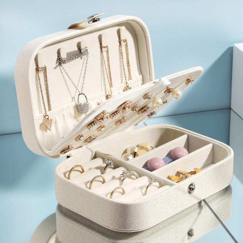 Large Leather Jewellery Box – Premium Organizer Case for Rings, Necklaces & Accessories