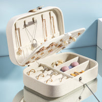 Large Leather Jewellery Box – Premium Organizer Case for Rings, Necklaces & Accessories