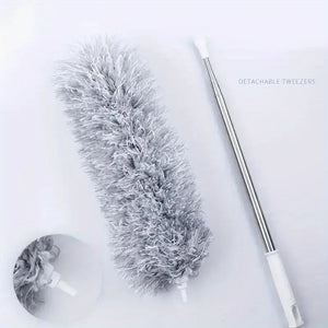 Telescopic Grey Dust Mop – Long Handle Microfiber Duster (Extendable)