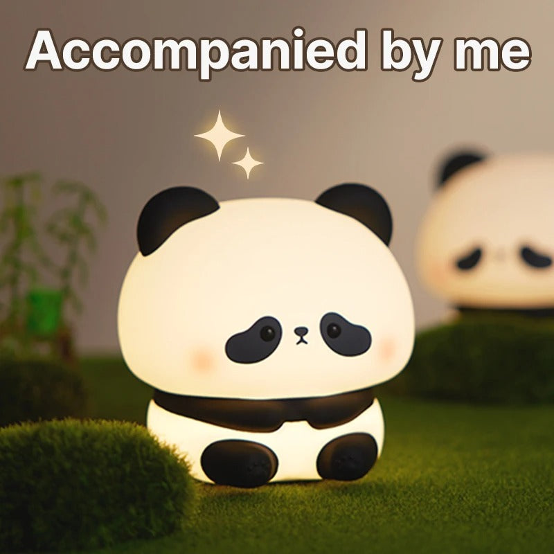 Cute Panda Rechargeable Night Lamp – Soft Silicone LED Touch Light