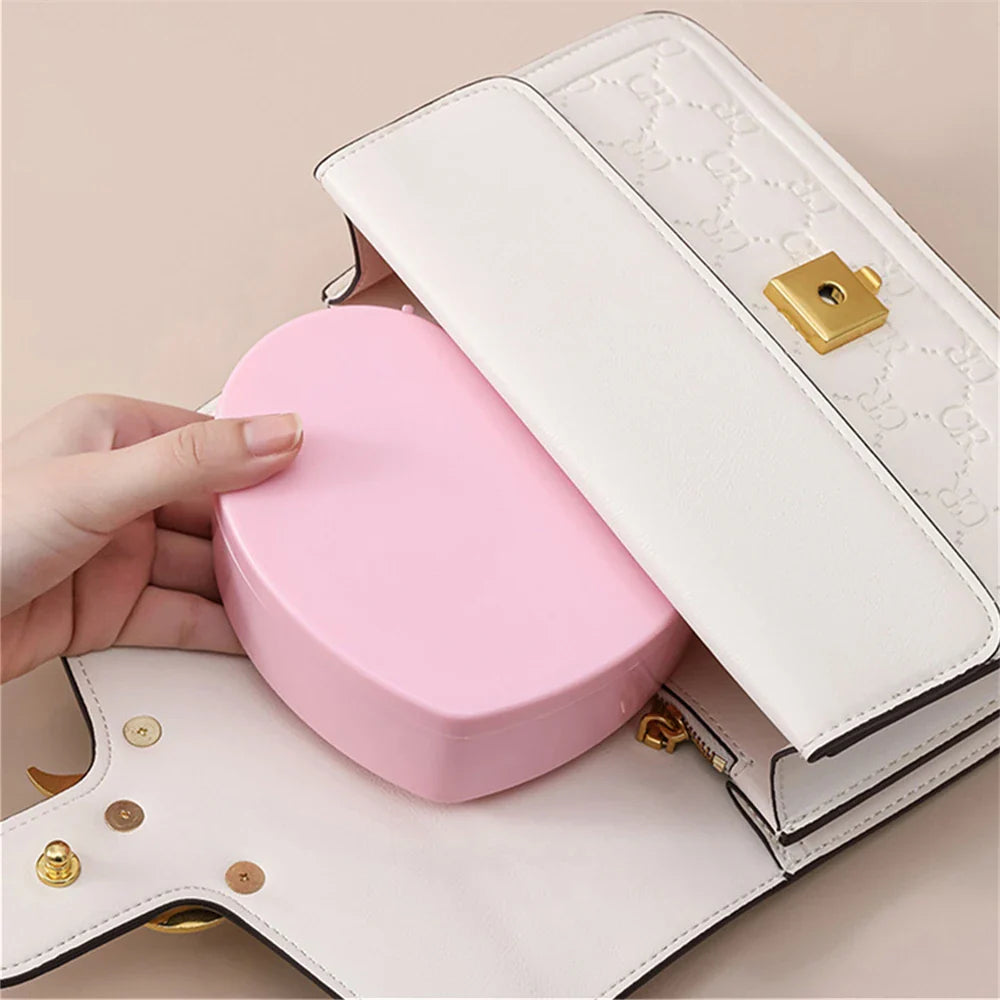 Heart Shape Jewellery Organizer Box with Mirror – Cute Storage Case