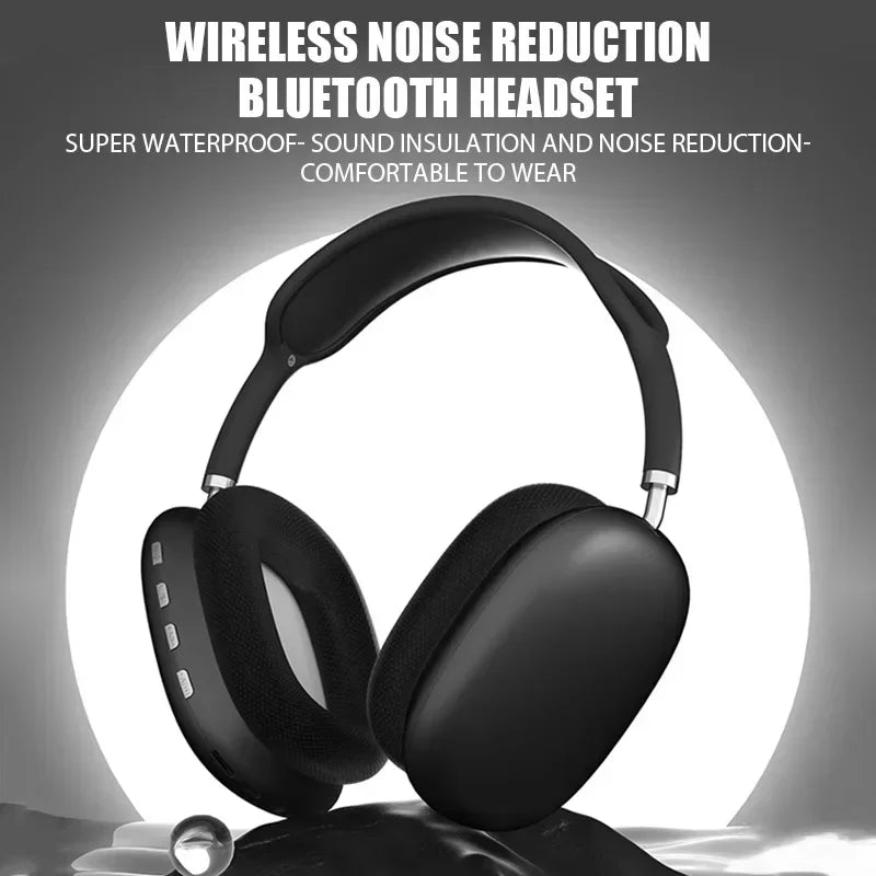 P9 Wireless Bluetooth Headphones – HiFi Stereo Sound, Noise Reduction & Memory Card Support