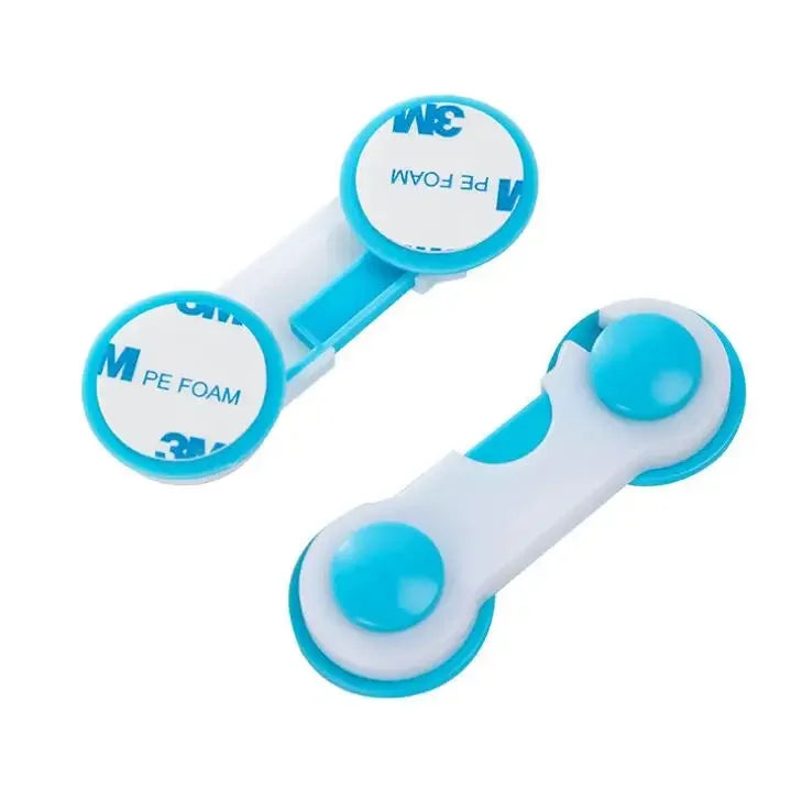 Pack of 3 Child Safety Lock (Blue) – Multi-Purpose Cabinet & Drawer Lock | Baby Safety Protector