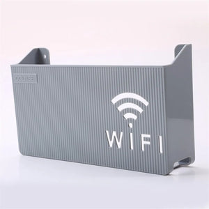 Wall Mounted WiFi Router Storage Box – Cable Organizer & Router Shelf