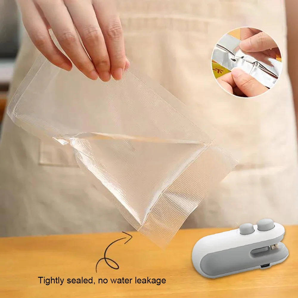 Mini Snack Bag Sealer – Portable Heat Sealer | Food Fresh Keeping Machine