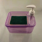 Square Soap Pump Dispenser with Sponge Holder – Kitchen Soap Organizer 💧
