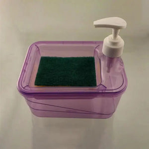Square Soap Pump Dispenser with Sponge Holder – Kitchen Soap Organizer 💧