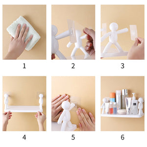 Floating Wall Shelf for Bedroom – Modern Storage Rack (No Drill, Space Saving Design)
