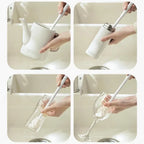 Pack of 2 Glass Cleaning Brush (Big) – 360° Bottle & Cup Cleaner | Long Handle Deep Cleaning Brush with Stand