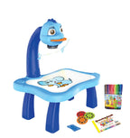 Kids Projector Drawing Table – LED Art Learning Table with Markers