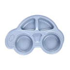 Pack of 2 Car Shape Kids Plate – Multi-Section Cartoon Food Serving Tray for Children