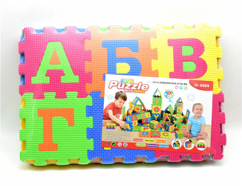 Baby Foam Puzzle Mat (A-Z & Numbers) | Soft EVA Play Mat for Kids