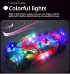 Transparent Police Concept Car Toy for Kids – Light & Gear Motion Puzzle Car