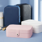 Large Leather Jewellery Box – Premium Organizer Case for Rings, Necklaces & Accessories