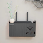 Wall Mounted WiFi Router Storage Box – Cable Organizer & Router Shelf