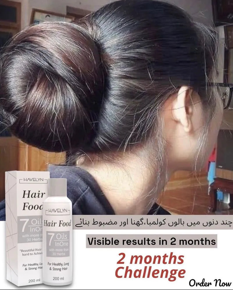 Hair Food Oil – 7 Oils in 1 Herbal Hair Growth Oil
