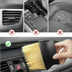 Car Interior Cleaning Brush – Soft Bristle Detailing Brush | Dashboard & Air Vent Cleaner Tool